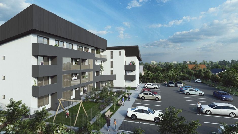 APARTAMENT tip STUDIO - 2 camere, ETAJ 1, cu parcare, Complex LOGICENT; - Poză 3