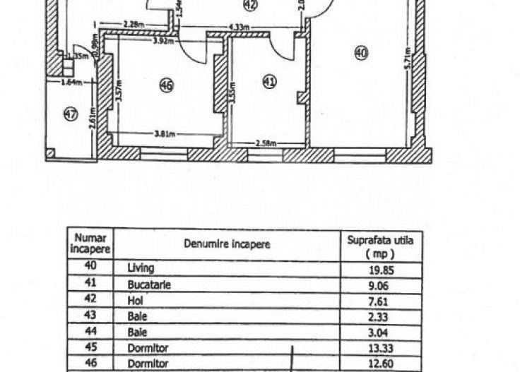 3 Camere Toscana Residence Otopeni | Mobilat | Parcare | Etaj 1 - Schiță 28