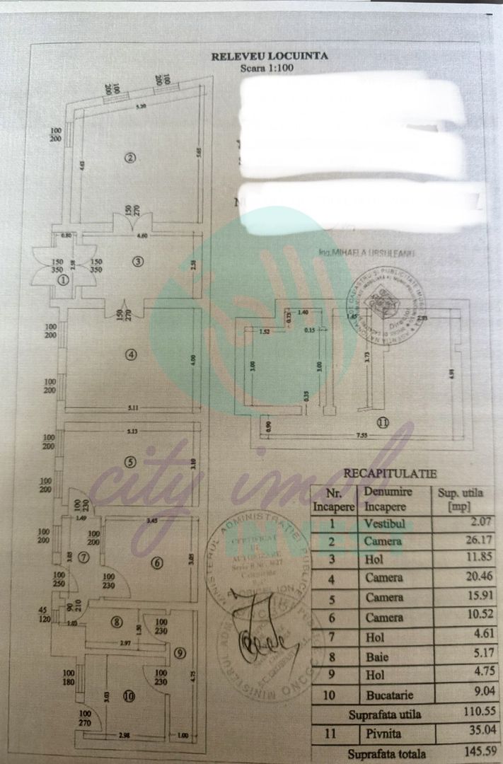 Casa cu teren total 248 mp pe Matei Voievod - Poză 6