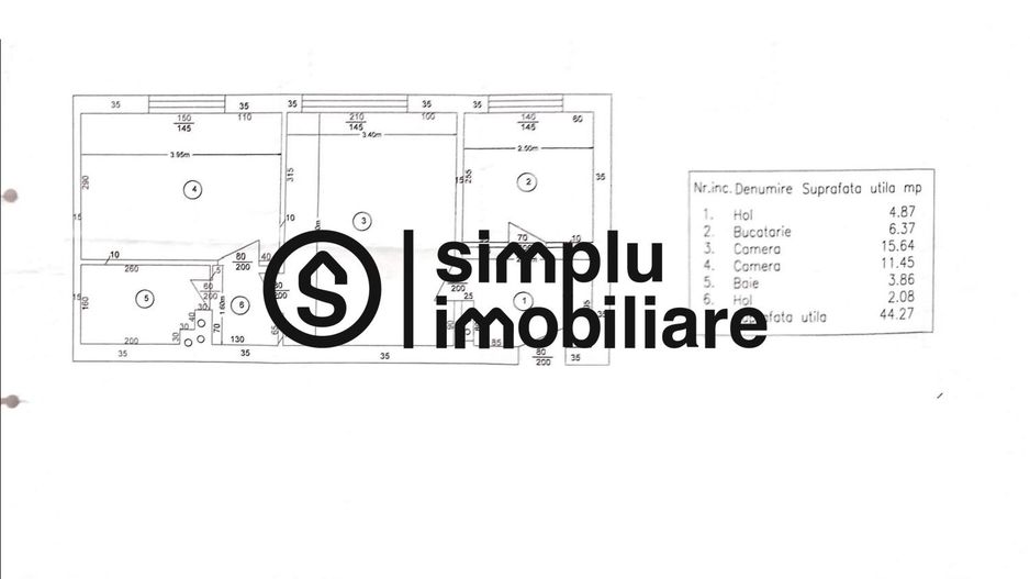 Apartament 2 camere Calea Severinului P/4 - 89 500 Euro - Schiță 8