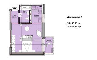 Garsonieră modernă într-un imobil nou – Direct Dezvoltator - Poză 2