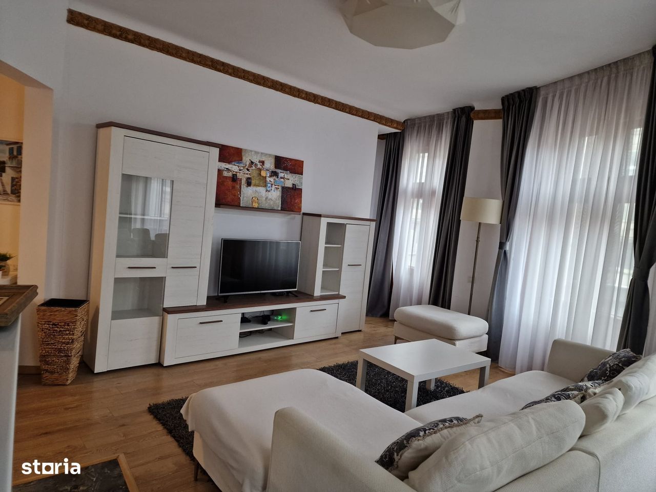 Apartament 2 camere Calea Victoriei, 60 mp, centrală proprie, 5 balcoane - Poză 5