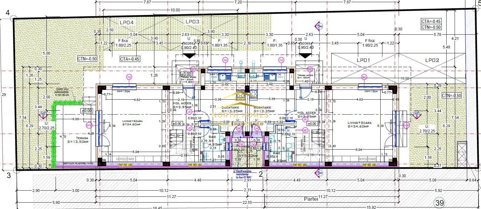 Vând vila în duplex 4 camere, 3 dormitoare, 4 bai, 2 locuri parcare - Poză 13
