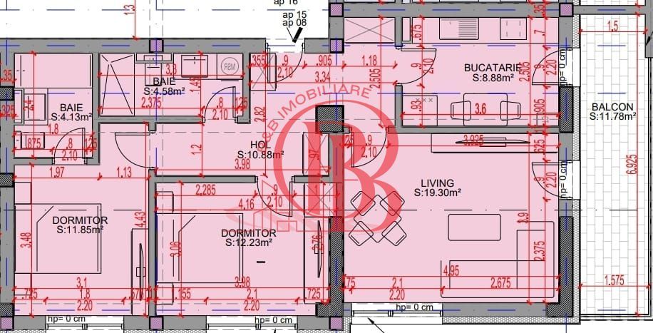 Oferta Lansare 2 camere bloc boutique  parcul Teilor - Schiță 6