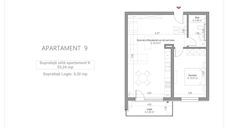 Apartament 2 camere de vanzare Arad - Poză 15