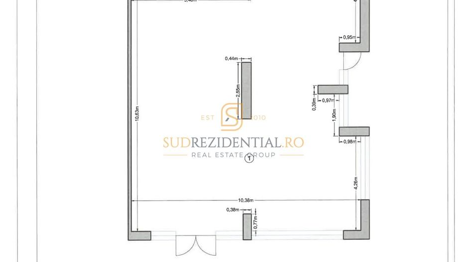 Spațiu 240 mp pretabil clinică și showroom Drumul Binelui - Schiță 9