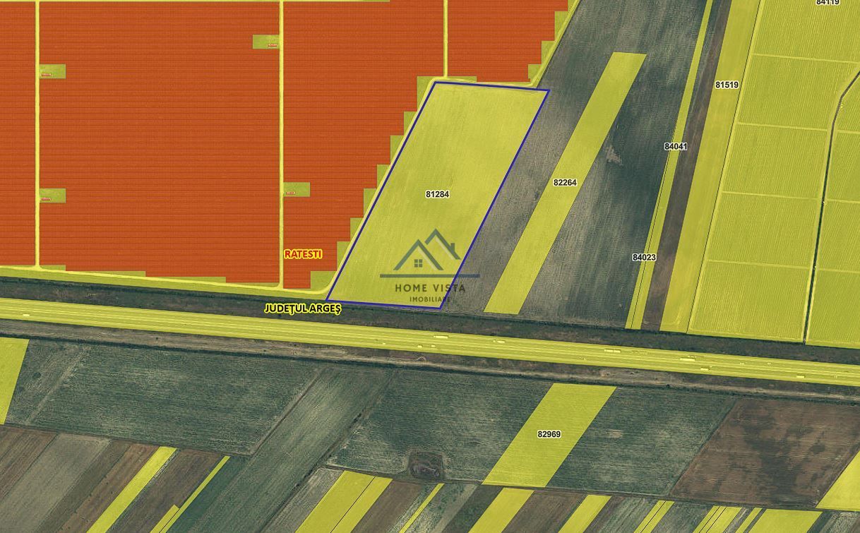 Teren agricol extravilan – Rătești, Argeș – 57.887 mp - Poză 1