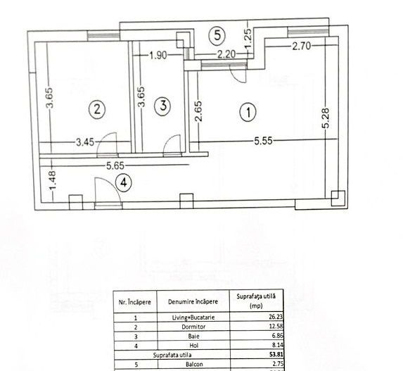 Apartament 2 camere – ultracentral Otopeni, direct de la dezvoltator - Schiță 10