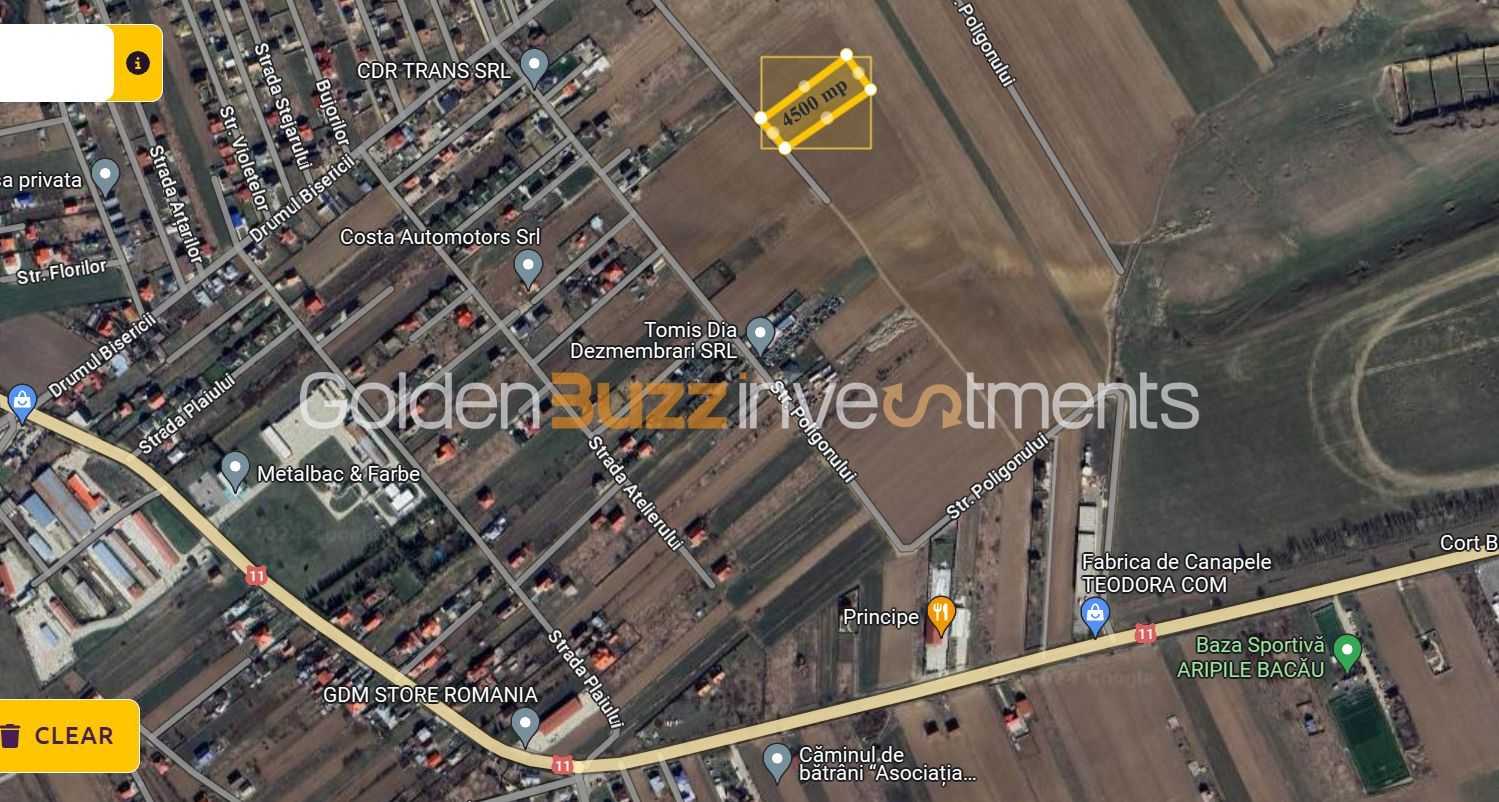 Teren de Vânzare | 4500 MP | Măgura | Bacău | - Poză 2