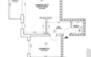 Apartament cu 3 camere, 2 bai si loc de parcare - Poză 22