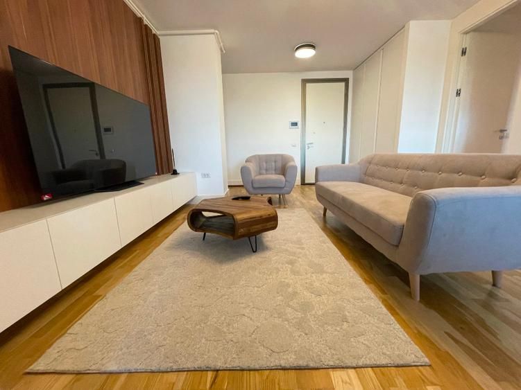Apartament premium 2 camere, Barbu Văcărescu, mobilat, parcare, view superb - Poză 2
