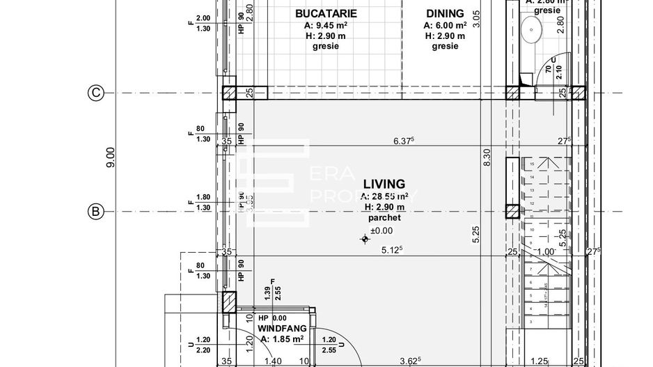Casă modernă | 4 camere | 3 băi | Terasă 18,75 mp | Selimbar – Str. Triajului - Schiță 7