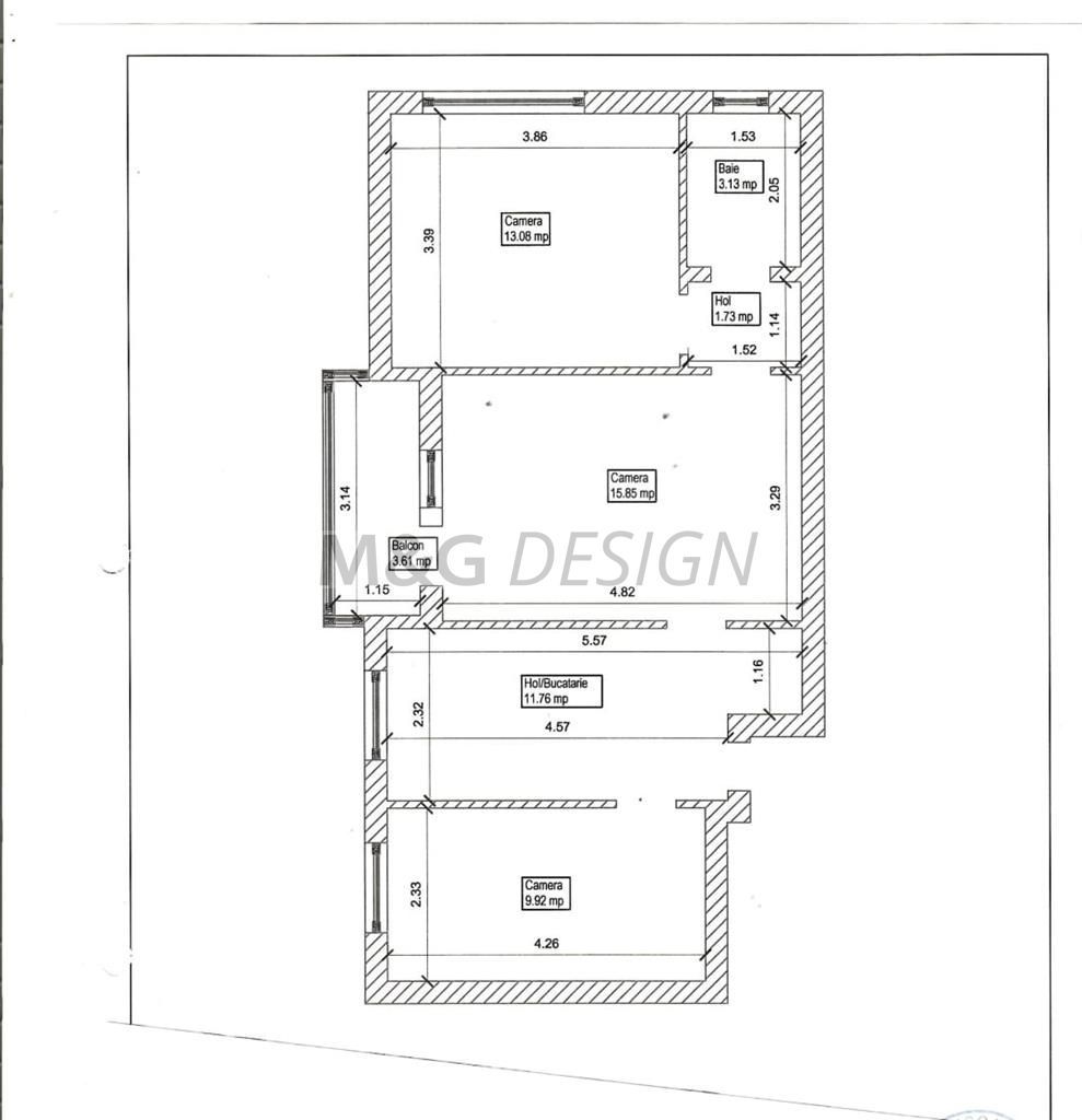 3 camere langa  Medicina -CENTRALA PROPRIE - Poză 9