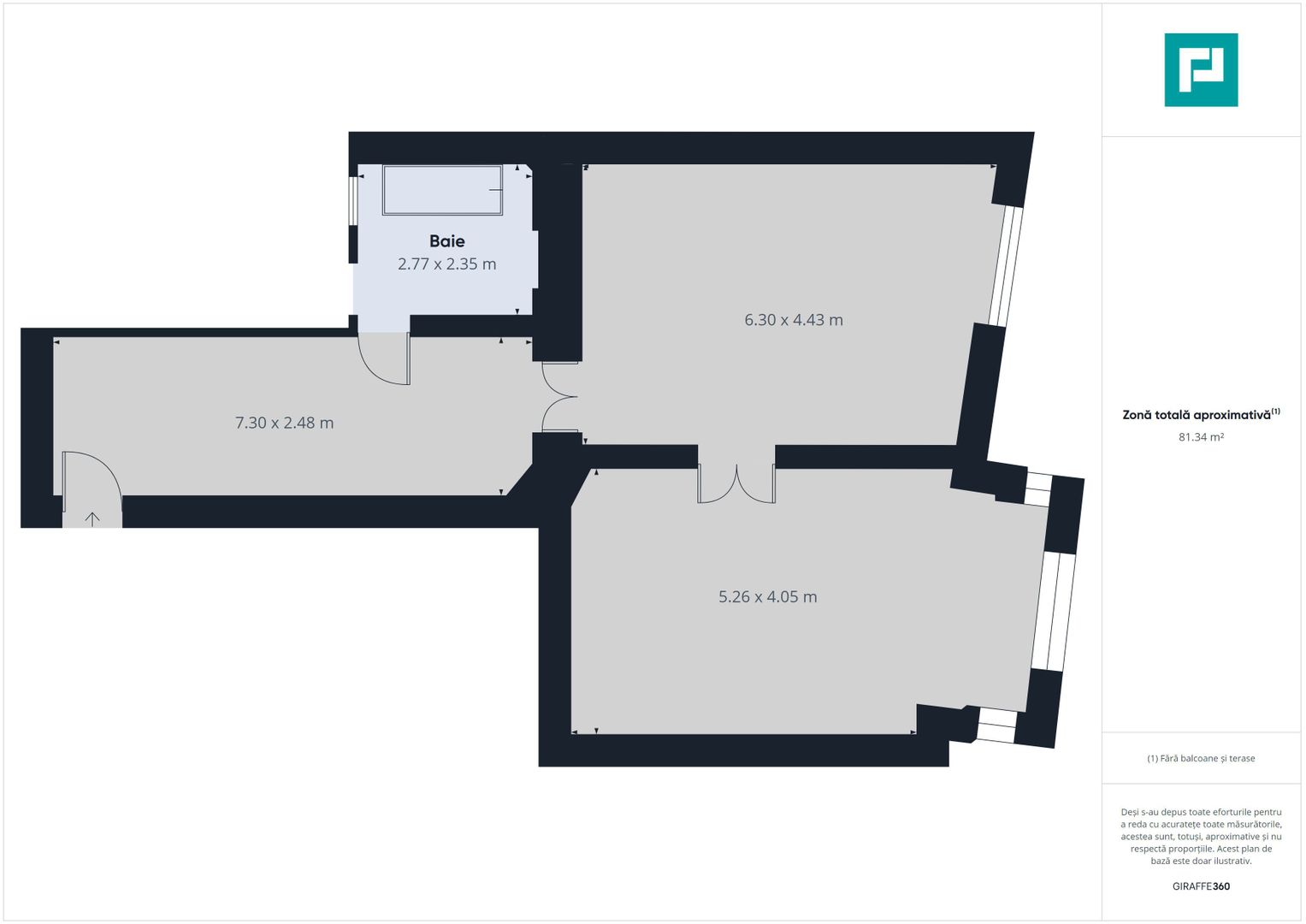 Apartament ultracentral cu 2 camere - Poză 9