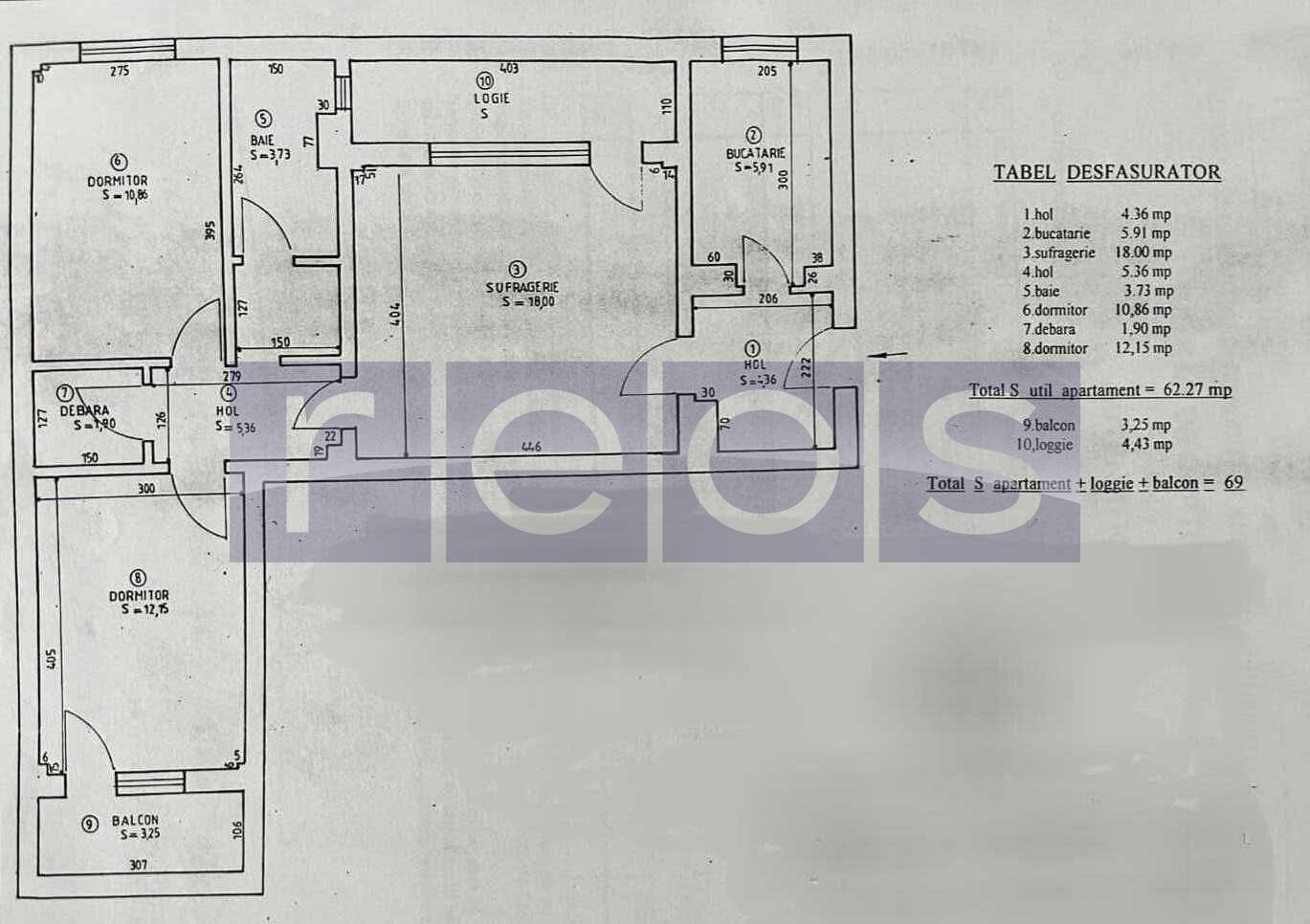 VANZARE 3 CAMERE SEMIDECOMANDAT - TINERETULUI -TIMPURI NOI - Poză 9