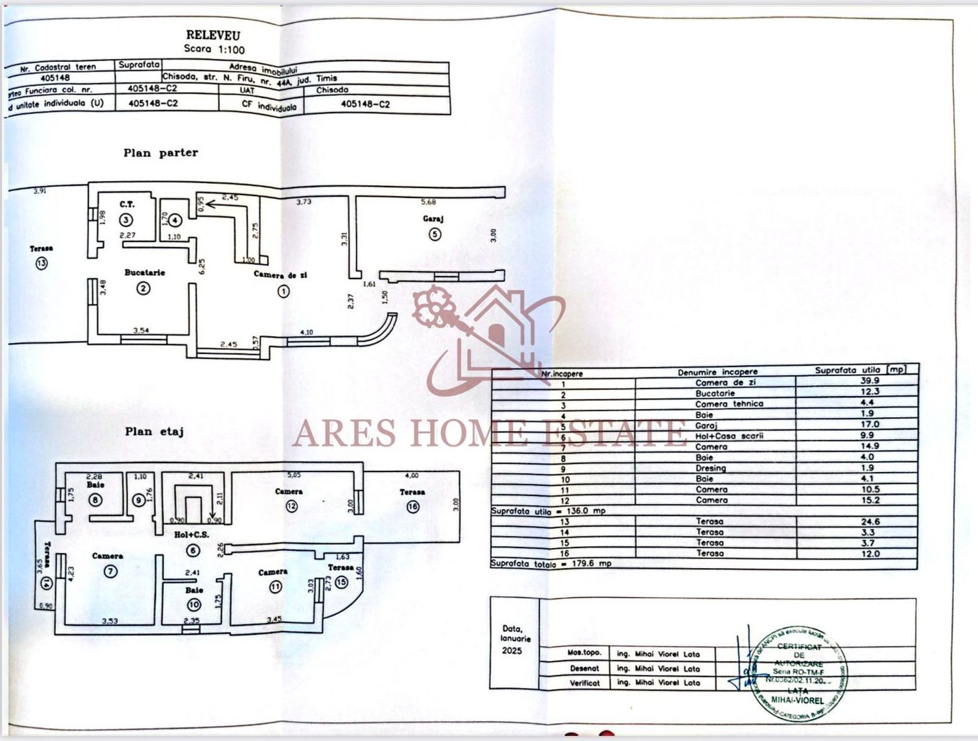 Casă individuală 6 camere, 200 mp, garaj și curte amenajată – Chișoda - Schiță 20