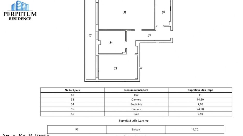 Tomis Nord - Vanzare apartament decomandat cu 2 camere,  bloc nou. - Poză 4