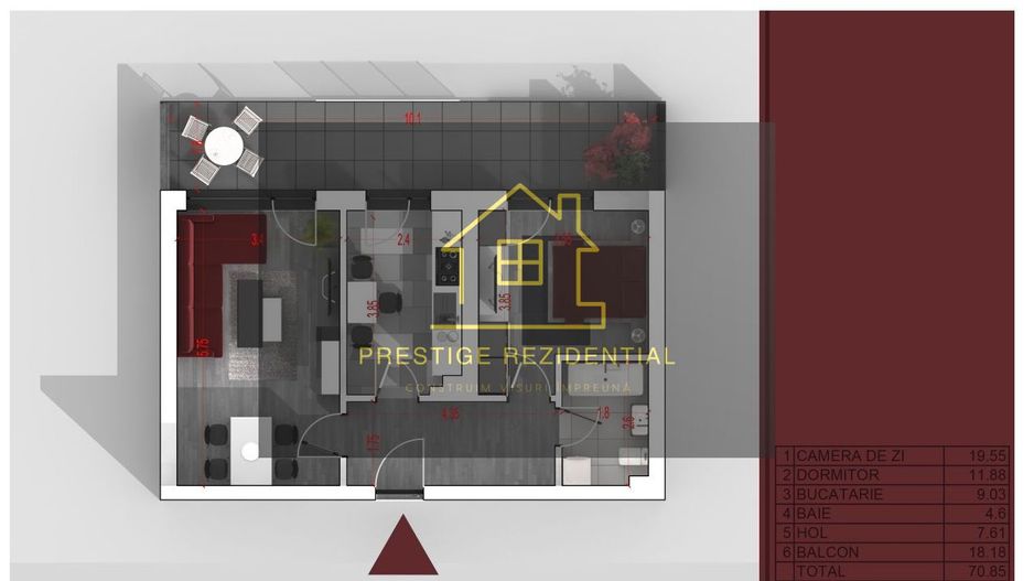 Apartament 2 camere,Finalizat, Titan-Liviu Rebreanu! - Schiță 3