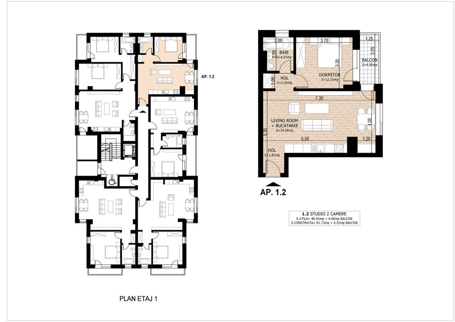 2 camere premium, încălzire în pardoseală, TVA inclus, Pallady - Poză 6