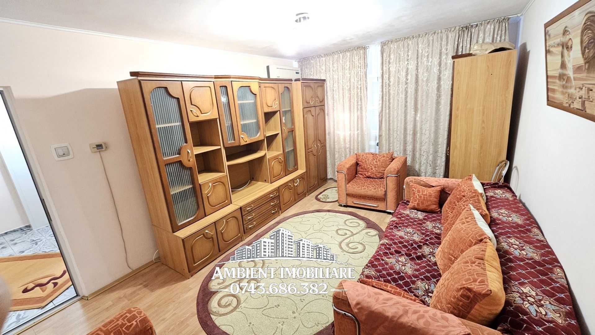 Apartament cu 2 camere, ETAJ 2, mobilat și utilat, VASLUI - zona CARTIER; - Poză 2