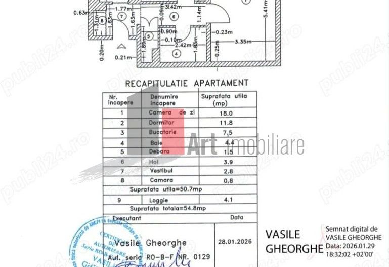 Vindem apartament 2 camere in Crangasi - Poză 1