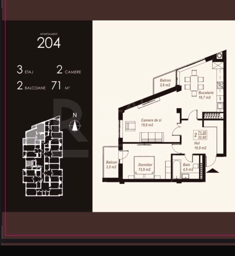 Vânzare apartament 71 mp, strada Burebista, Ialoveni - Poză 29
