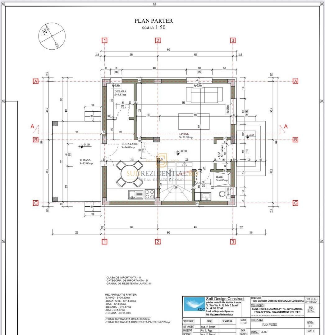 Casa individuala P+1, curte libera 350 mp, zona Berceni-Vidra, Ilfov - Schiță 18