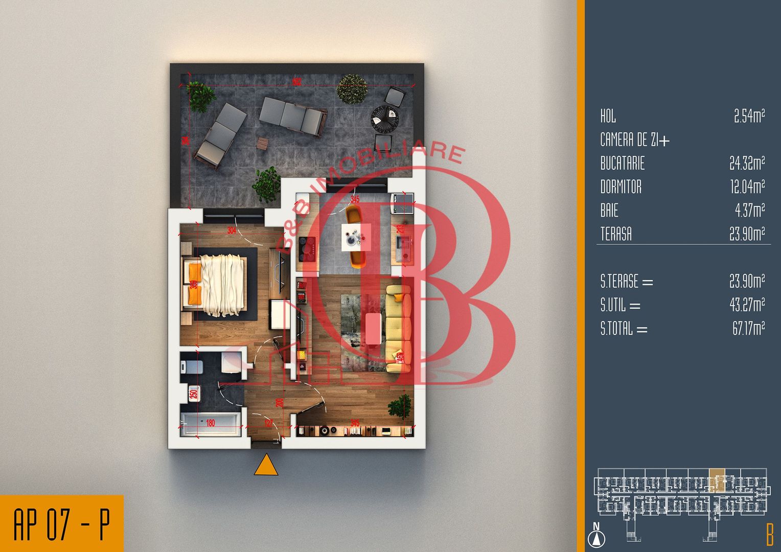 Oferta Lansare 2 camere proiect nou Pallady - Schiță 5