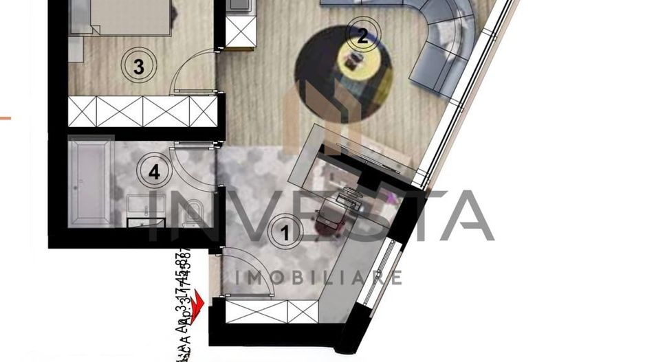 APARTAMENT DE VANZARE 2 CAMERE SOPOR VIEW SUPERB - Poză 2