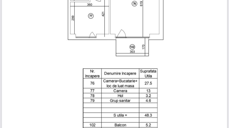 Aviatiei Tower | 2 camere | Promenada Mall - Schiță 11