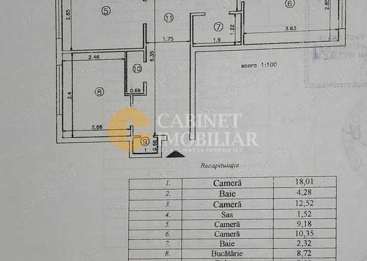 Apartament 4 camere, parter, 84mp Nicolina - Egalitatii - Poză 11