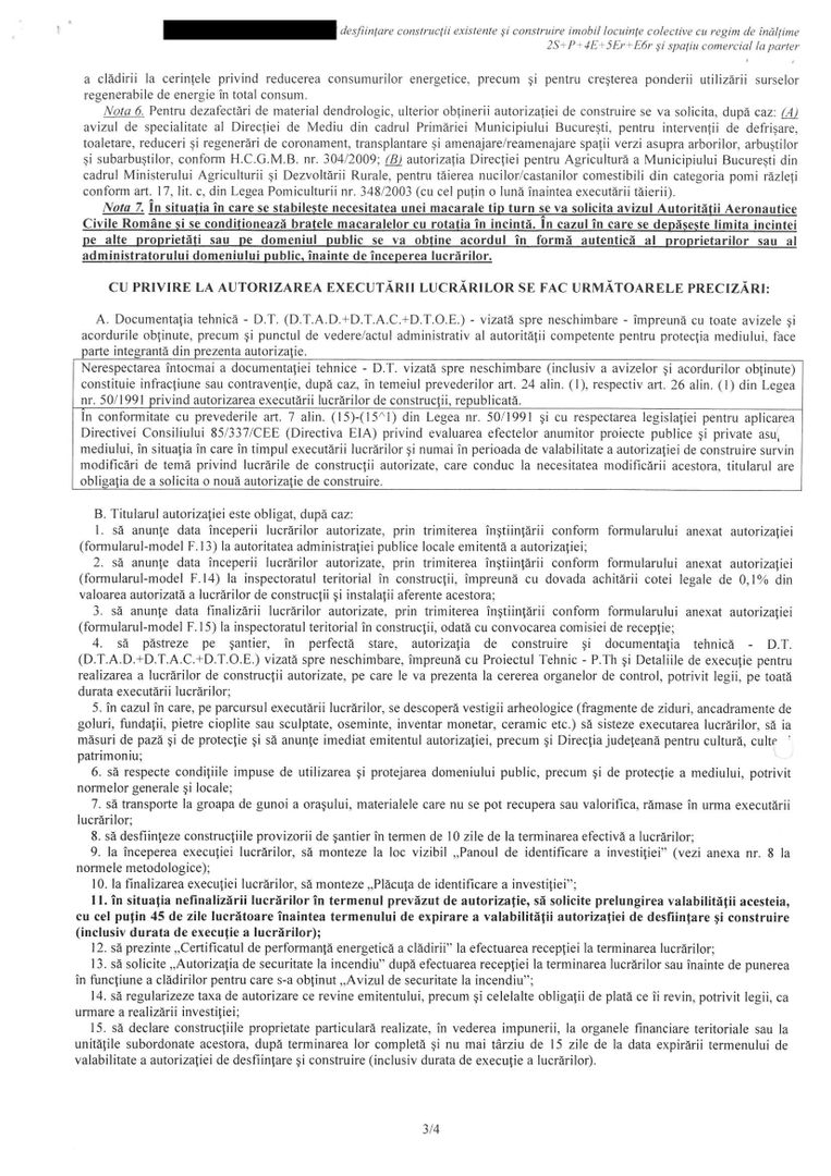 Teren cu Autorizatie | Sector 2 | Zona Barbu Vacarescu - Schiță 12