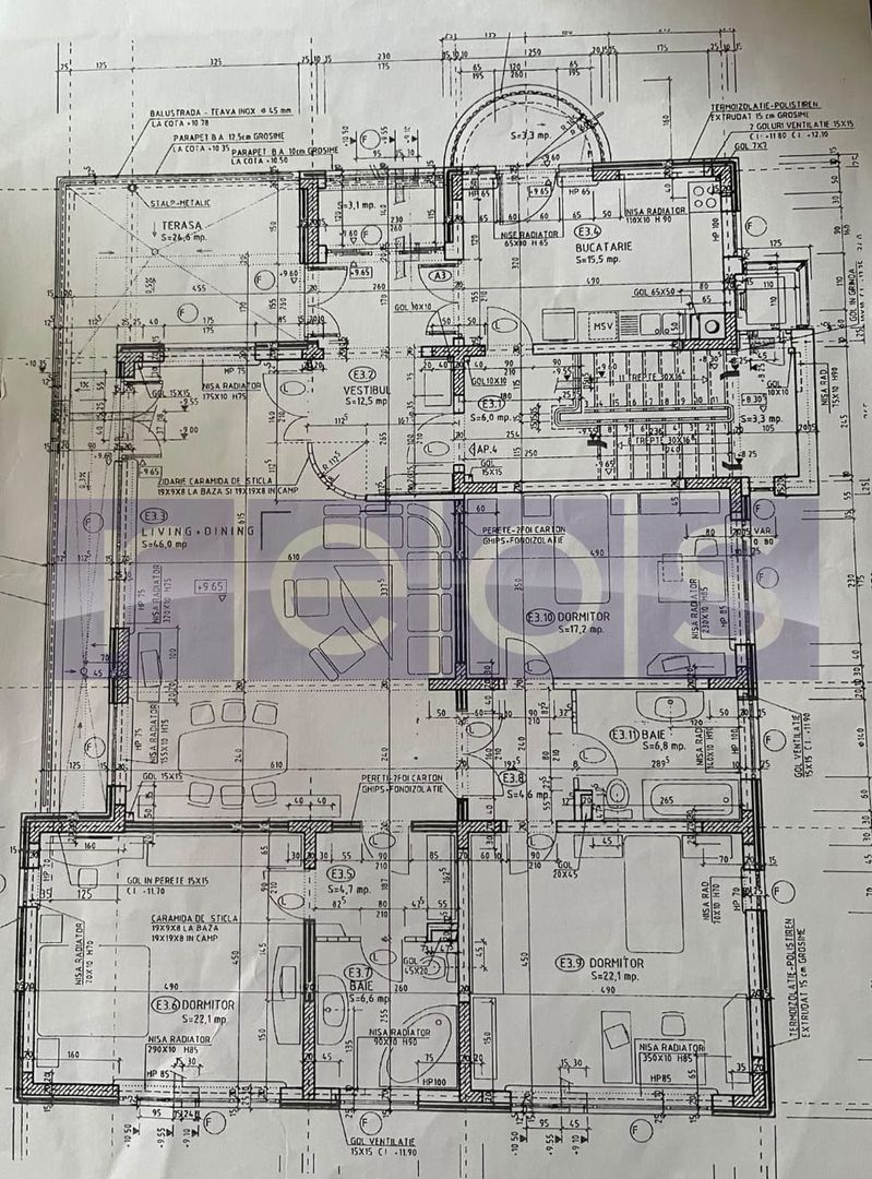 HERASTRAU | VANZARE 4 CAMERE | MOBILAT-UTILAT LUX | PARCARE | 200MP - Schiță 34
