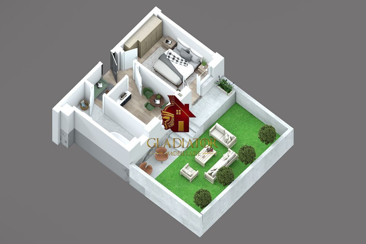 Apartament 1 camera cu gradina bloc nou, Capat CUG - Lunca Cetatuii - Poză 5