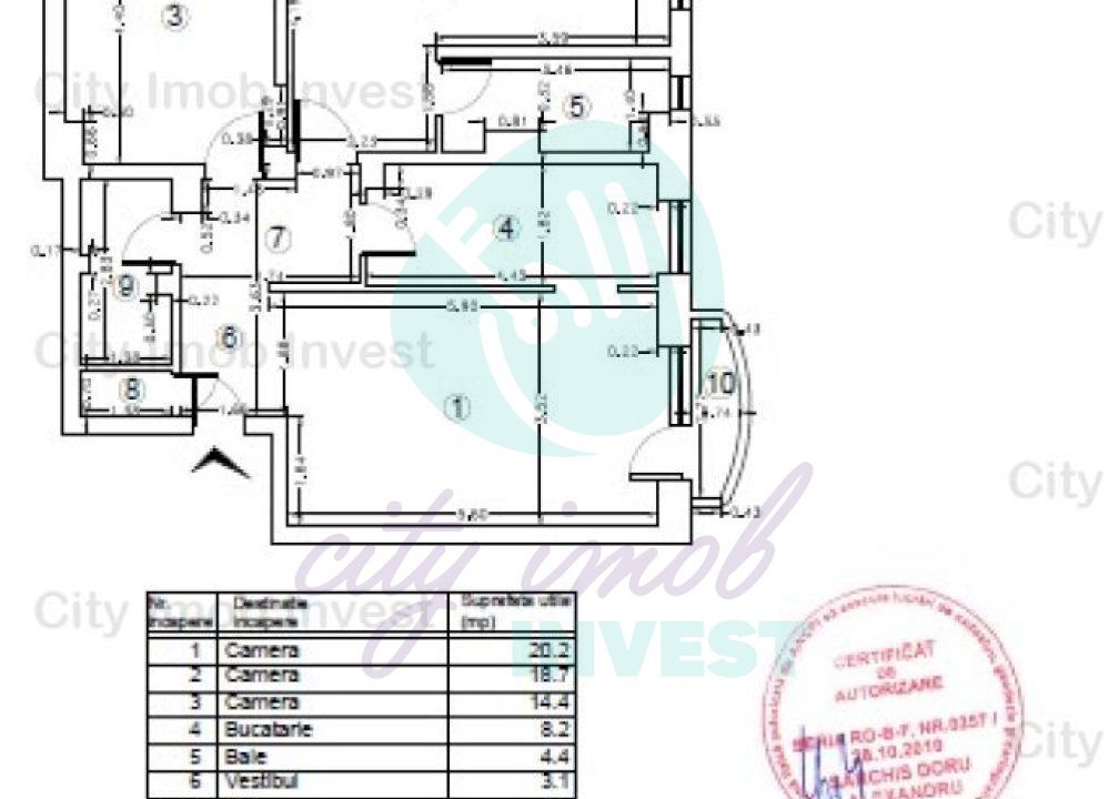 Apartament 3 camere | Matei Basarab – Udriște | 81 mp utili | Etaj 1 - Poză 17