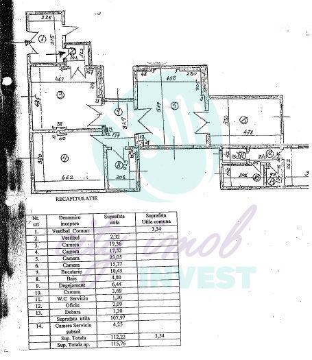 Apartament 4 camere potrivit pentru investitie, Piata Romana - Poză 2