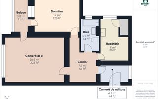 De închiriat - Apartament cu 2 camere -  Zonă Ultracentrală - Arad - Poză 7
