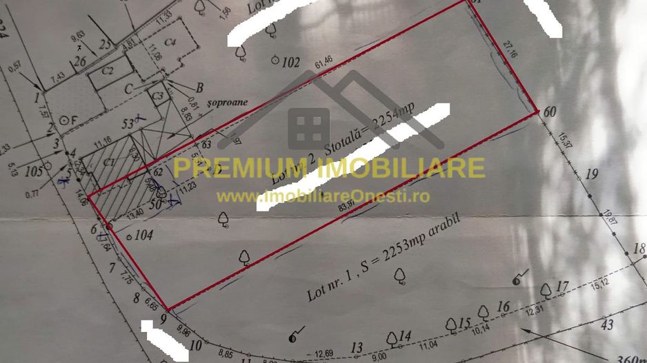 Teren intravilan/extravilan 2254 mp - Poză 2