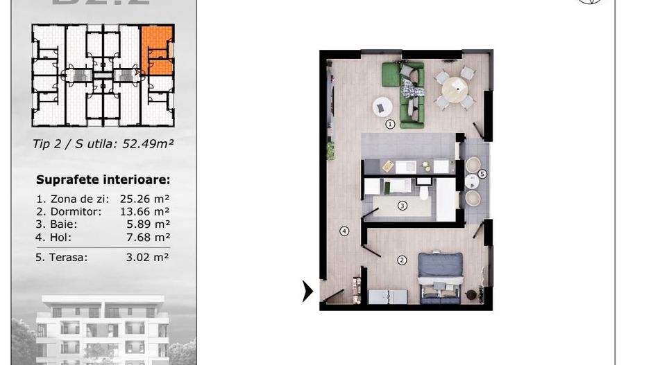 Vânzare apartamente moderne 52 mp în zona Torontalului !!! COMISON 0 - Poză 14