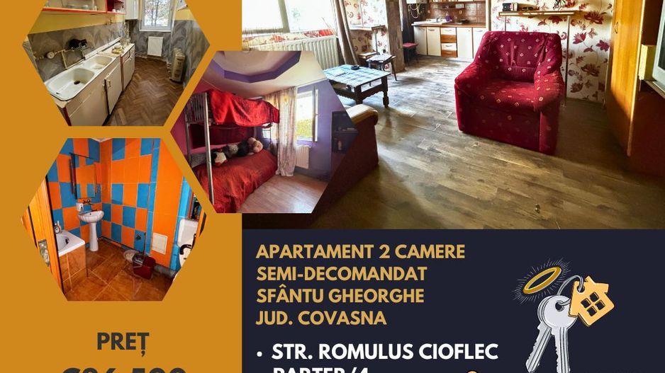 Apartament 2 camere 35 M² parter zona Ciucului mobilat si utilat - Poză 1