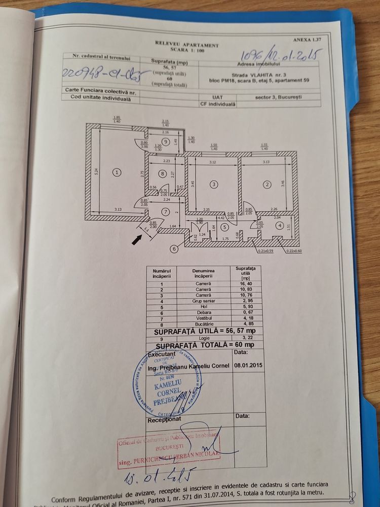 Apartament 3 camere, mobilat -Salajan -Nicolae Grigorescu-Trapezului - Poză 8
