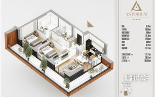 AP. 3CAM DECOMANDAT,ETAJ 1. PROIECT ASTORIUM / MUTARE IMEDIATA! - Poză 1