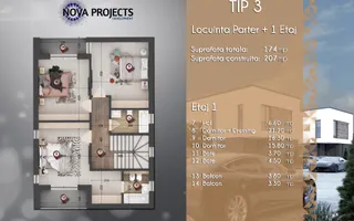 Casa cu HVAC&Pompa de caldura|Ventiloconvectoare |Panouri fotovoltaice - Poză 19