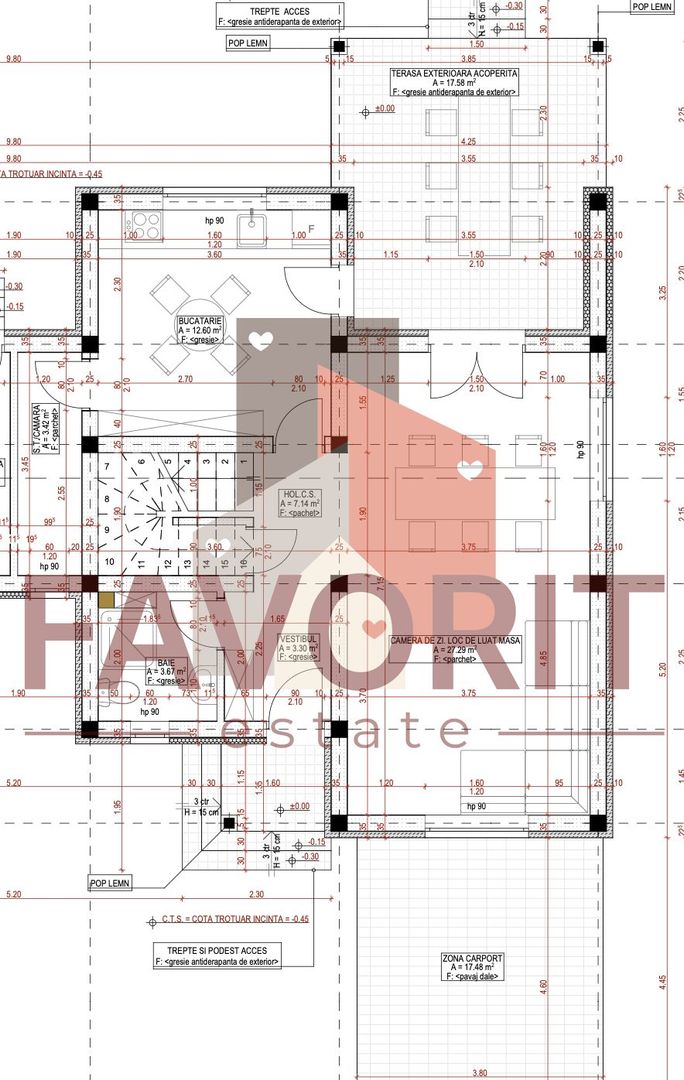 Duplex despartit prin camera tehnica. Carport. Pozitie excelenta - Poză 6