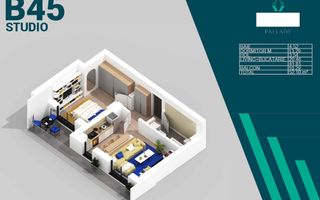 Apart 2 cam-Finalizat, Direct Dez, Comision 0, 10 min Metrou - Poză 1