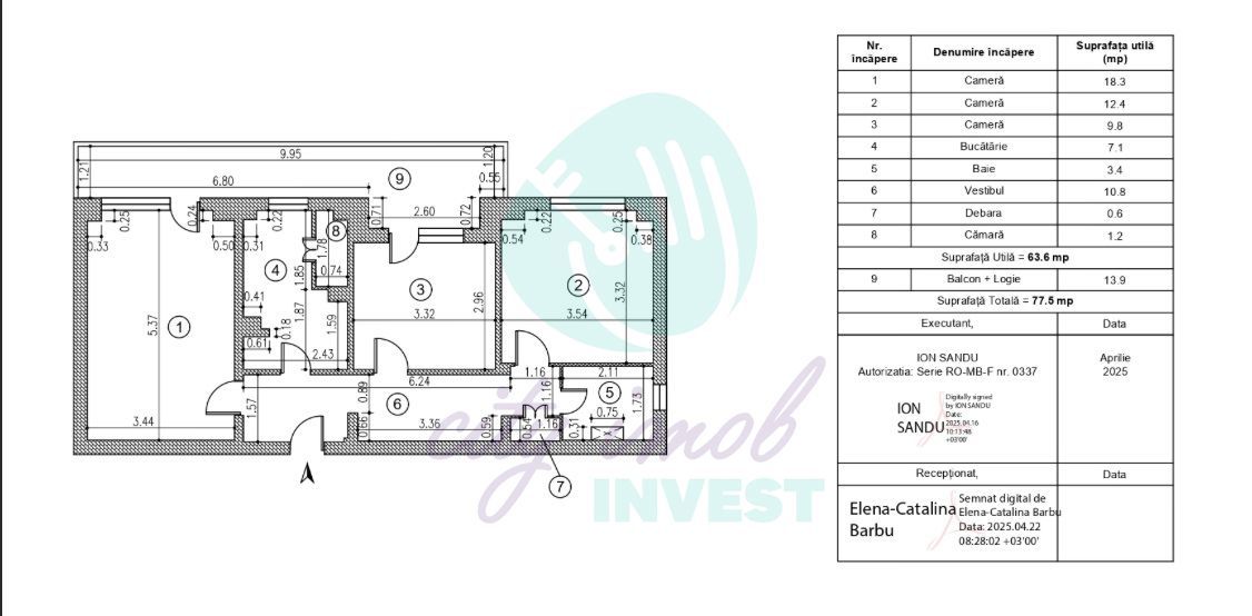 3 camere in CURS DE RENOVARE la 2' de METROU - Poză 2