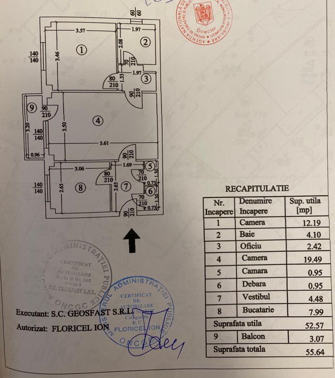 2 CAMERE + LOC DE PARCARE ADP | TEI| - Schiță 15