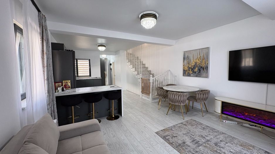 CASA DUPLEX, CURTE 120 MP, TOATE UTILITATLE, MOBILATA, COMISION 0% - Poză 8