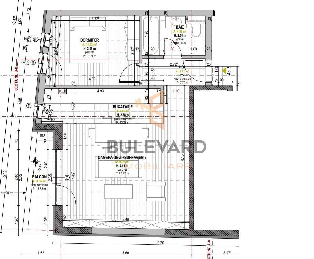 Apartament cu 2 camere, zona Iulius Mall! - Schiță 8
