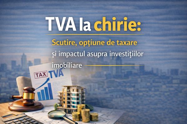 TVA la chirie: scutire, opțiune de taxare și impactul asupra investițiilor imobiliare